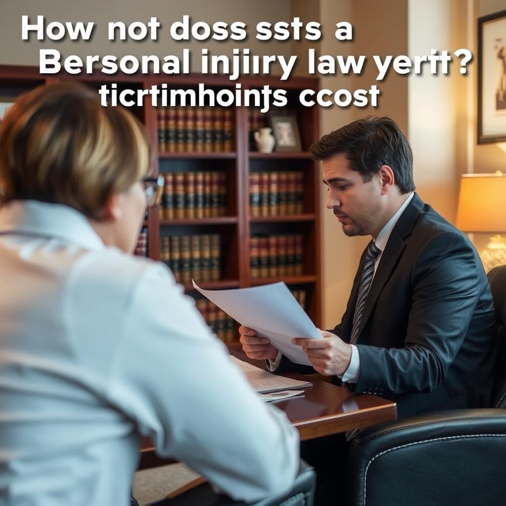 How much does a personal injury lawyer cost in Burlington County
