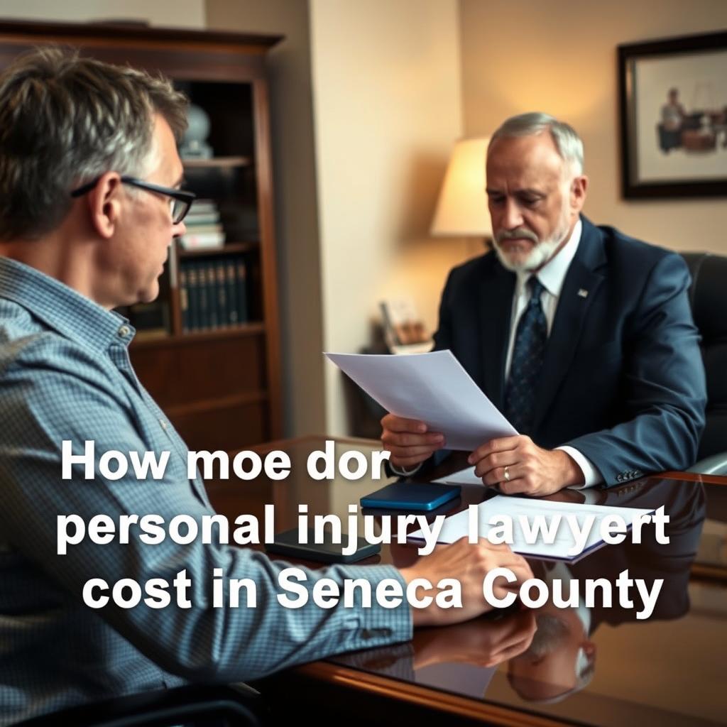 How much does a personal injury lawyer cost in Seneca County