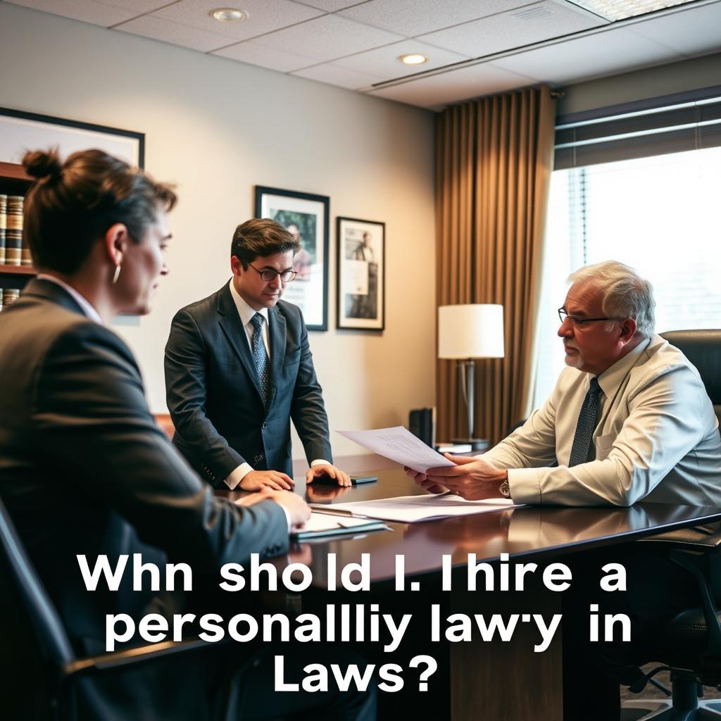When should I hire a personal injury lawyer in Hamilton County