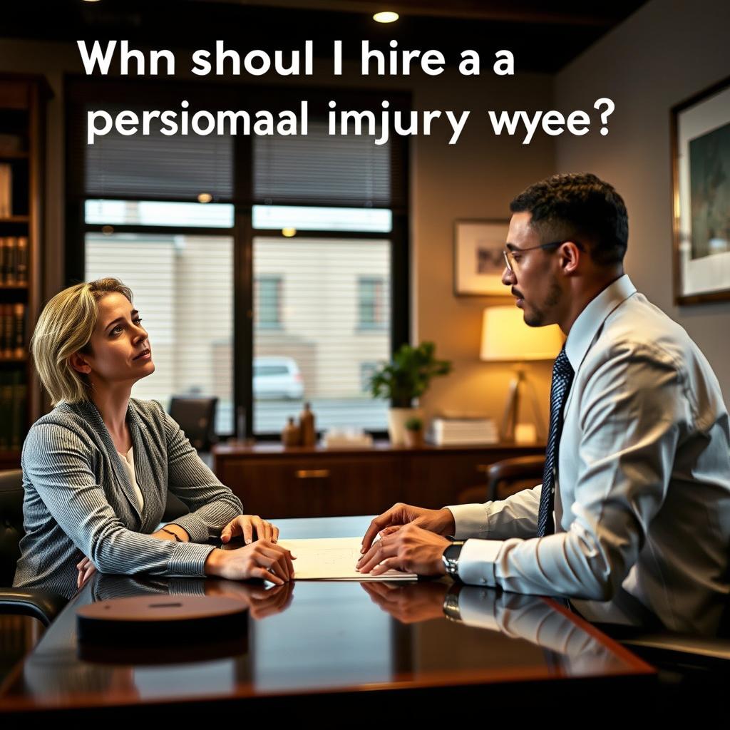 When should I hire a personal injury lawyer in Anacostia